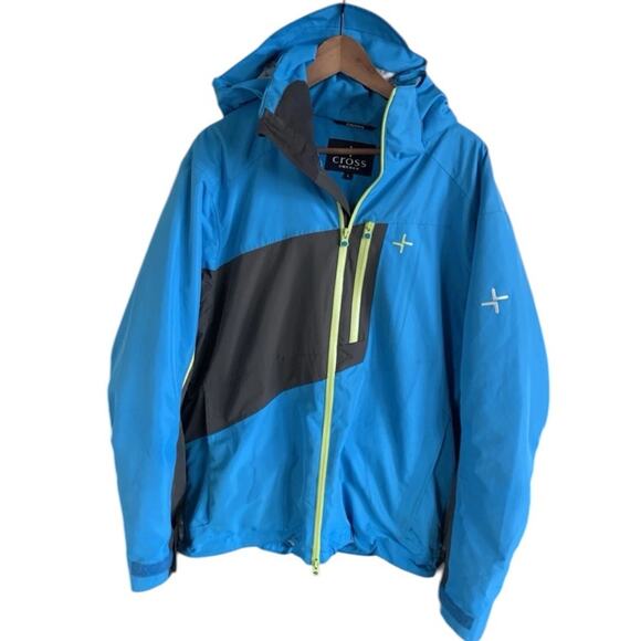 CROSS Sweden Other - Cross Sweden Ski Jacket Mens L Insulated Snowboard Waterproof Blue Black